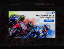 Tablet Screenshot of motogp.com